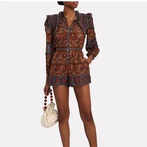Sea New York Multicolor Floral Paisley Romper